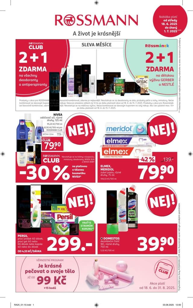 Rossmann drogerie leták 15. - 27.10.